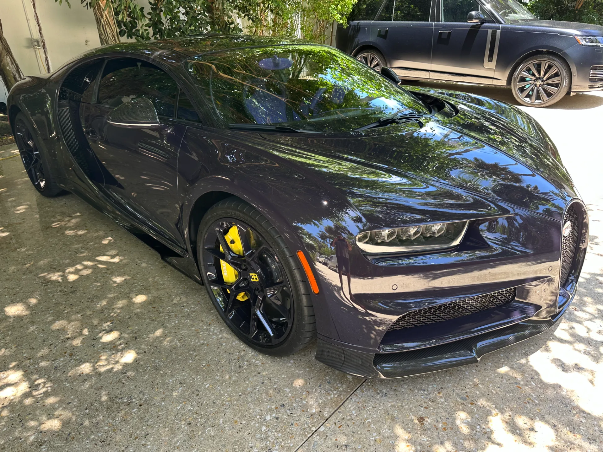 Carbon-fiber Bugatti Chiron detailed by Lavish Touch at a Palm Beach residence