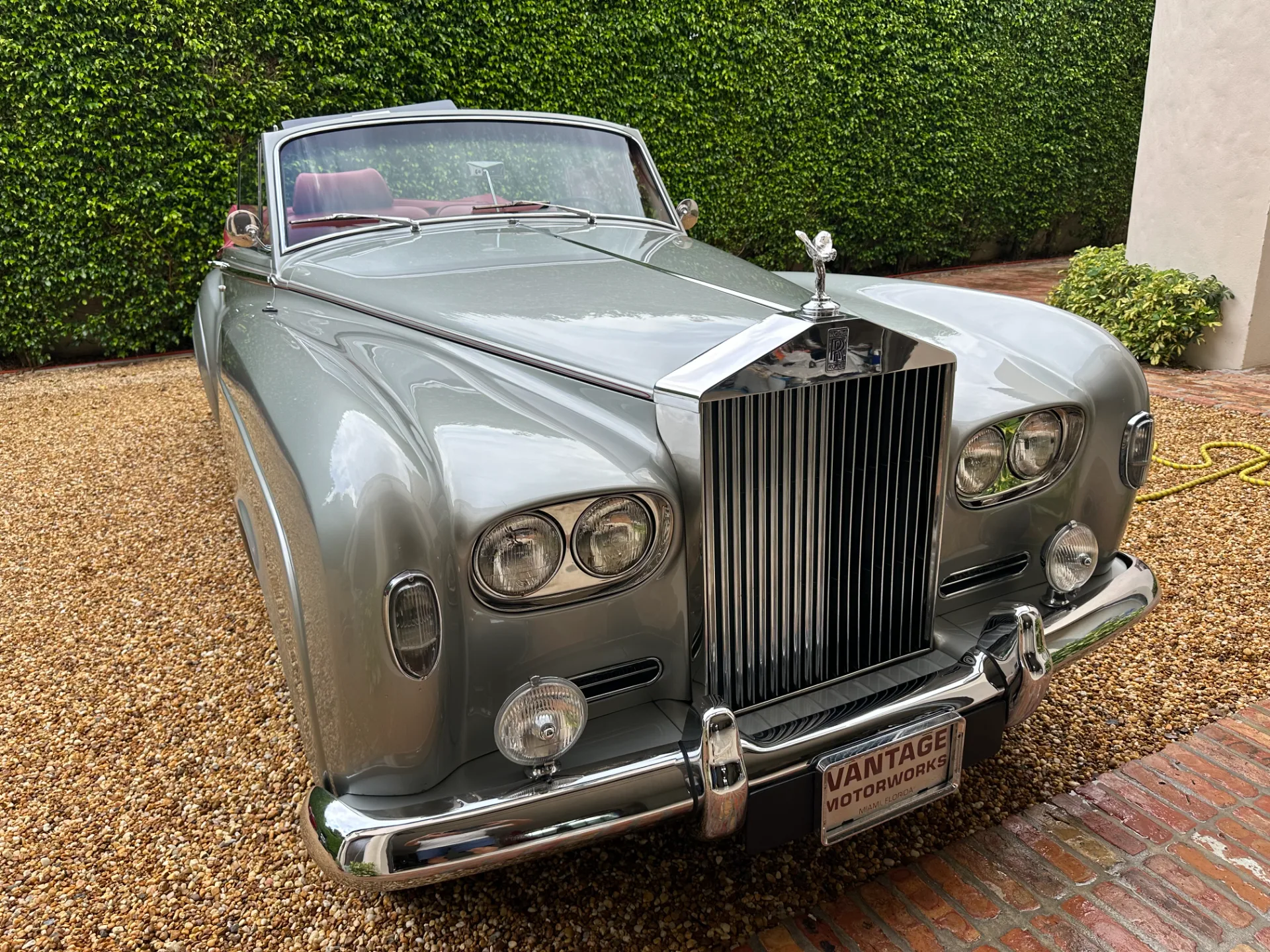 Rolls-Royce Silver Cloud III drophead detailed at a Palm Beach residence